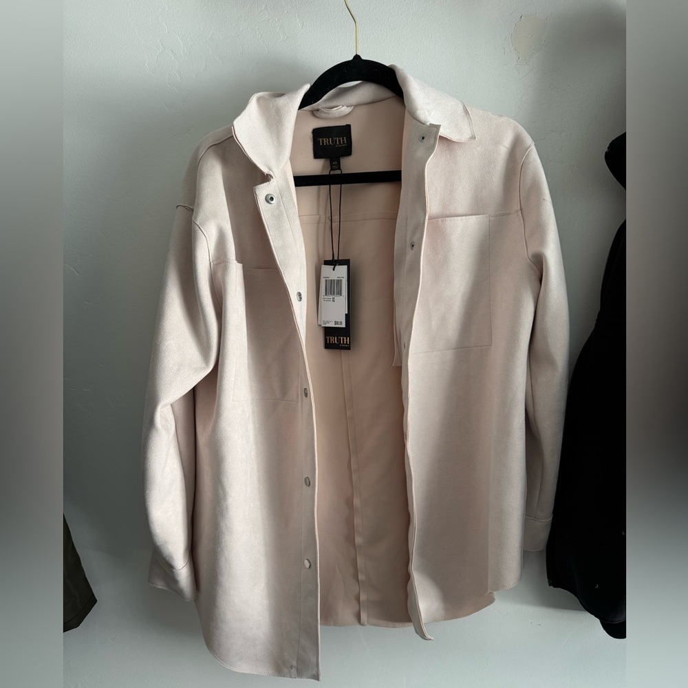 Faux leather blazer (XS)